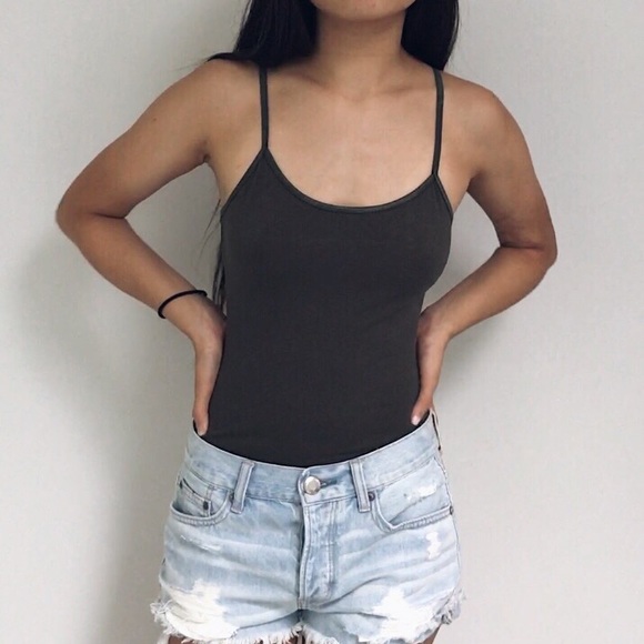 felicias Tops - 🆕 Eva - Olive Green Basic Bodysuit